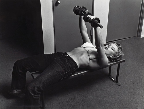 Marilyn with Barbells by Philippe Halsman by sofi01