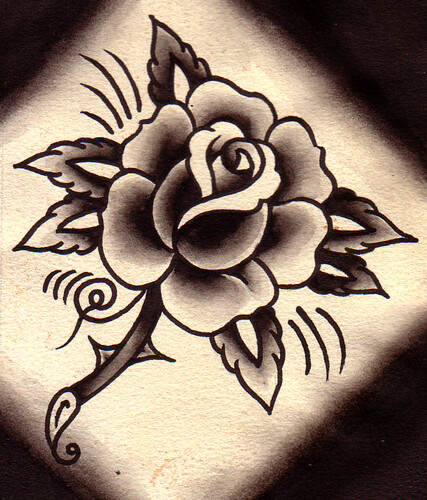 rose tattoo pictures. Rose Tattoo Flash