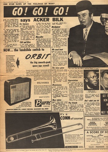 Melody Maker - 1963 - September 14. - Page 24 - Acker Bilk.