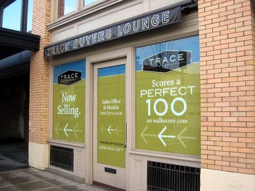 Seattle's Trace Lofts rate a perfect 100 (courtesy of WalkScore.com and TraceLofts.com)