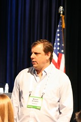 Mike Arrington at the start of Techcrunch50 2009
