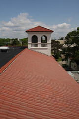 Roof of Morehead Hall, from one of the ventilation towers. As a high school, the yearbook was called La Campaginilla