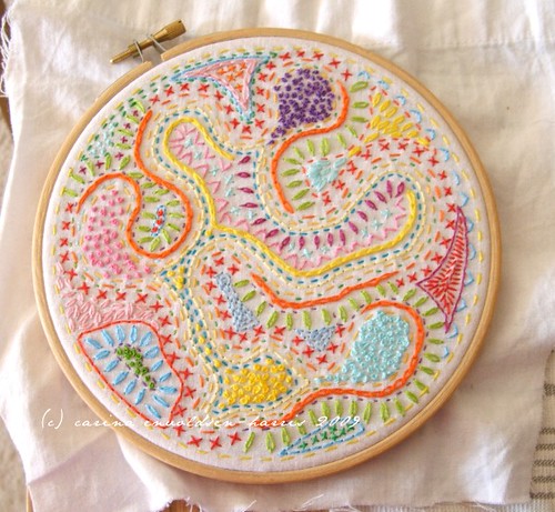 Randomwork embroidery