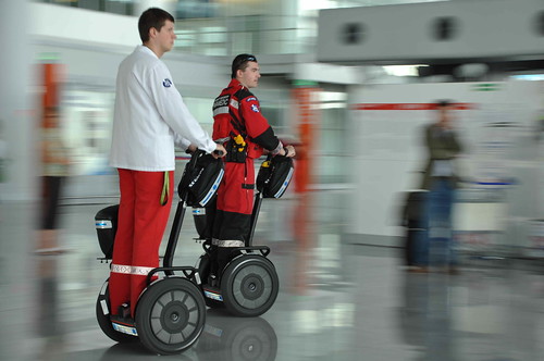 Warsaw International Airport - Paramedic First Responder units by
Segway of Poland.