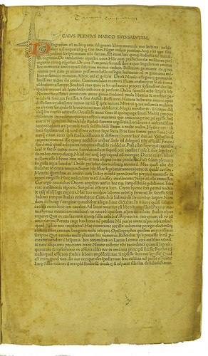Ownership inscription in Plinius Secundus, Gaius (Pliny the Elder): Historia naturalis