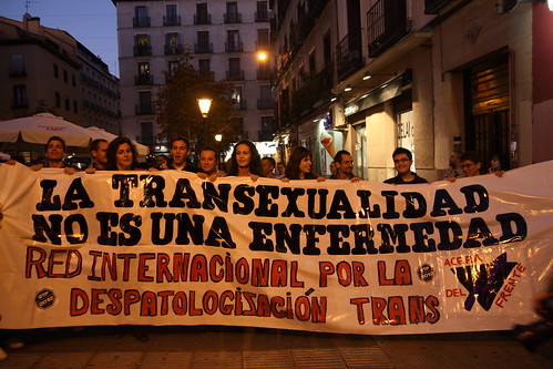 Manifestación "La transexualidad no es una enfermedad"