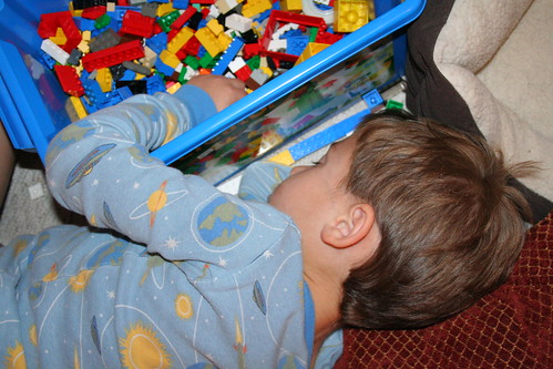 Asleep at the Legos