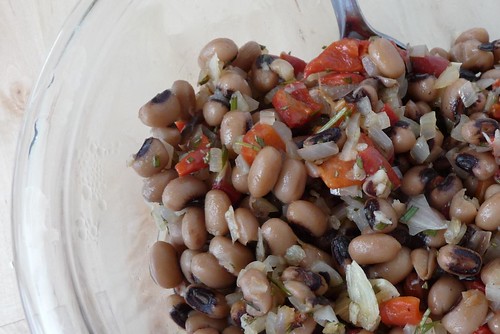 Rosemary and Red Pepper Bean Salad