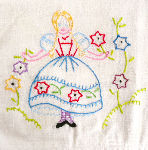 Vintage Girl Embroidery