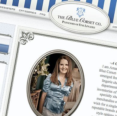The Blue Corset Company Website