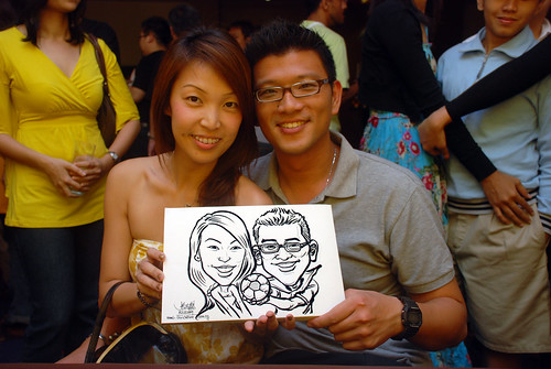 Caricature live sketching for Standard Chartered Bank - 3