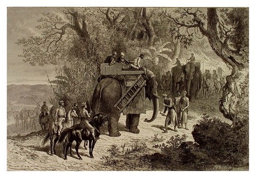 003- Viaje en elefante en la India Centra-La India en palabras e imágenes 1880-1881- © Universitätsbibliothek Heidelbergl