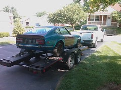 @project240z is loaded for trip to colorado. #going2colorado
