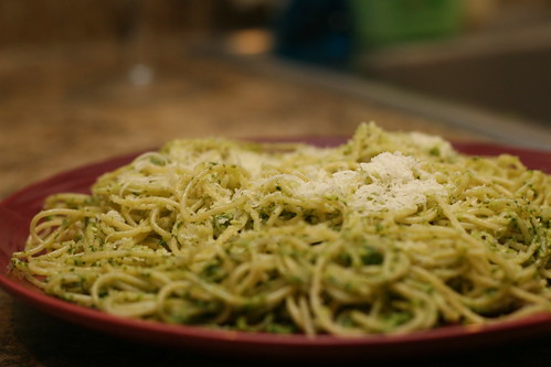 Cilantro Pesto with Pasta