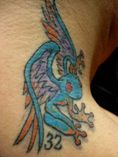  tatuagem winged frog tattoo 
