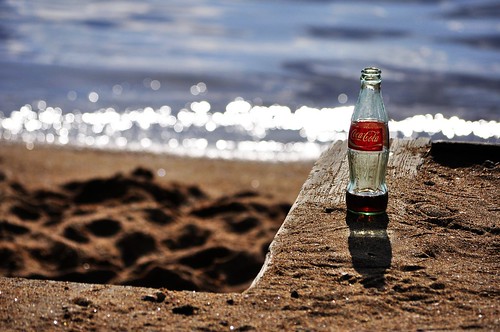 coke on the beach