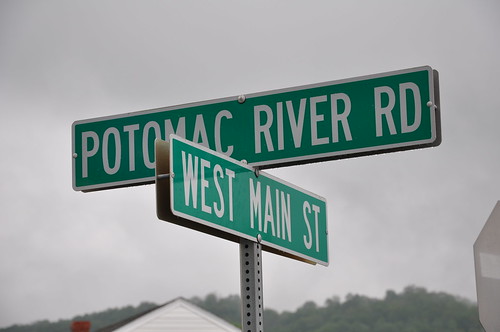 Potomac River Road and Main Street in West Virginia.