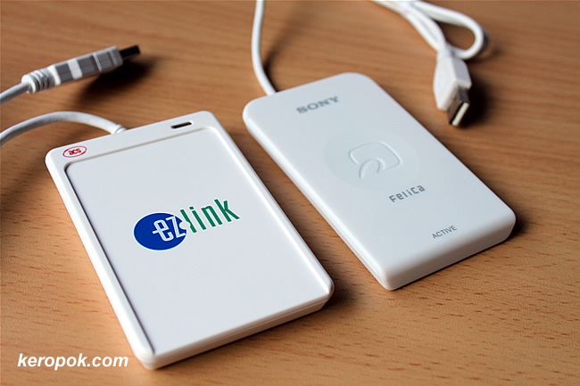 Old and New EZLink Card Reader