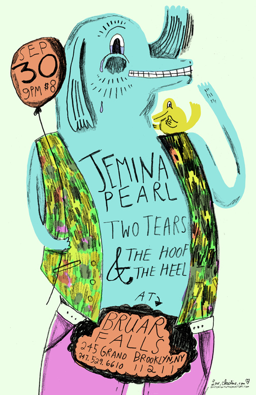 Jemina Pearl, Two Tears, The Hoof and the Heel POSTER!