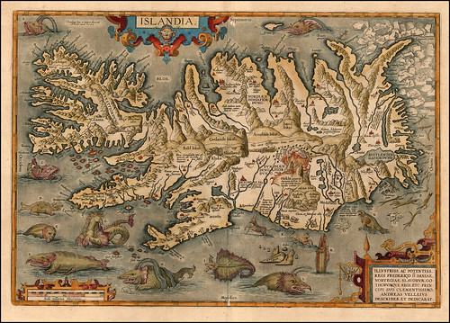 Islandia 1609 Abraham Ortelius (raremaps.com)