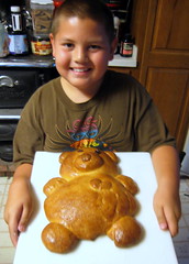 The finished Teddy Bear Bread