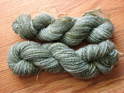 Two skeins of cormo