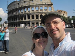 self portrait at Colosseum