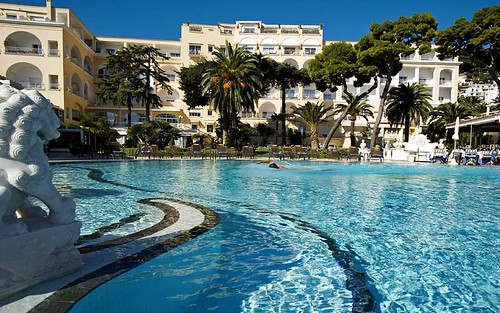 Grand Hotel Quisisana, Capri, Italy, Swimming Pool by Capri Island.