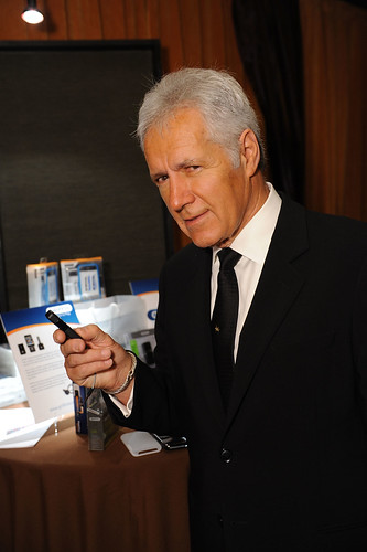 Alex Trebek at the Griffin table