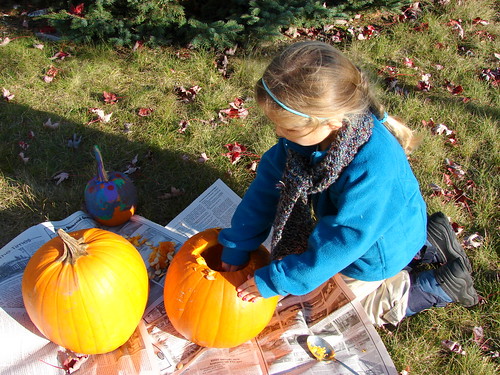 Carving Pumpkins - 2009