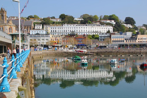 Torquay Quayside Reflection by Geraldine Curtis