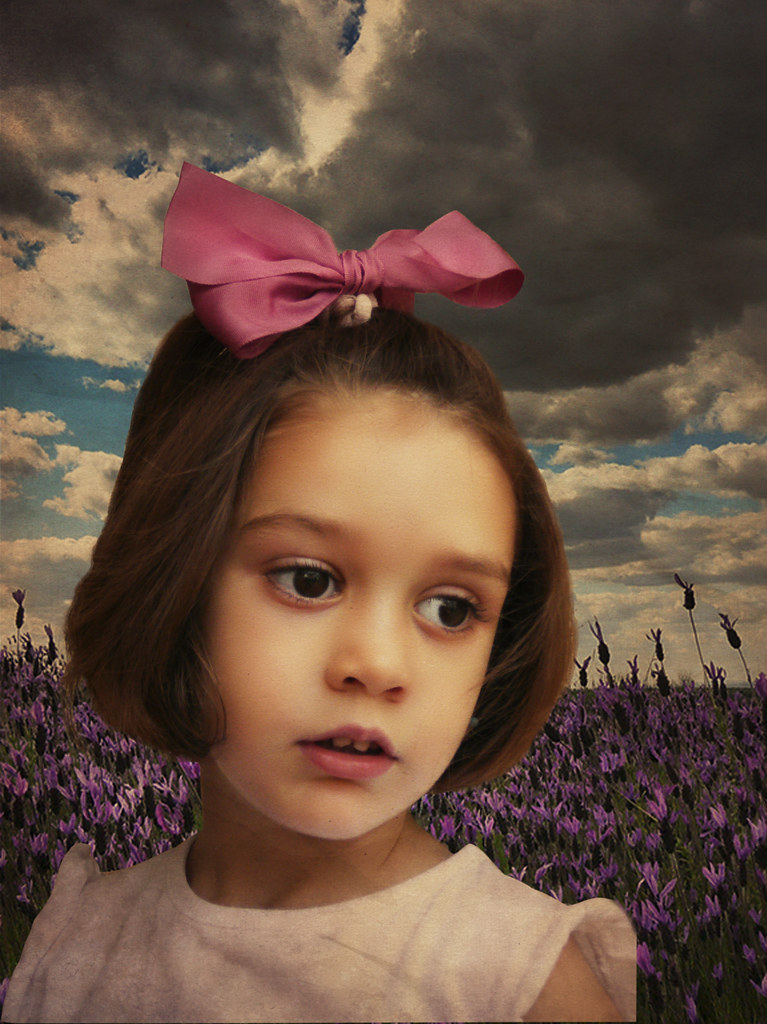 Retrato en lila