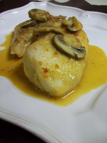 Tilapia poached in Chipotle Mushroom Broth