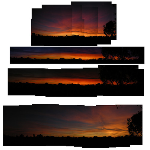 4 merged sunsets 