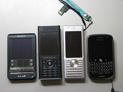CLIE T400、W-ZERO3 [es]、Advanced ZERO3、BlackBerry Bold