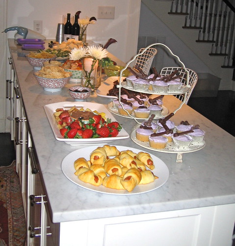 a shot of the spread