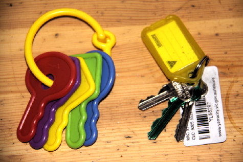 Plastic keys / real keys