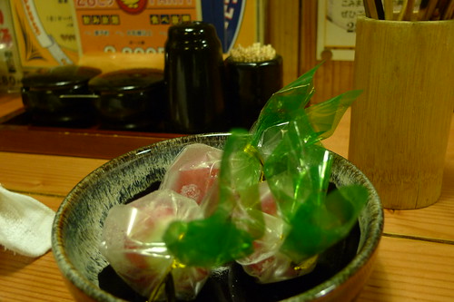 Strawberry (with cream) desert at Yakitori restaurant