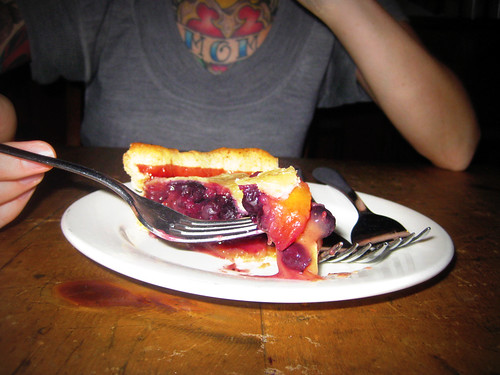 vegan blueberry/peach pie...to die for!