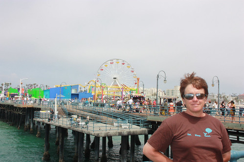 Pauline on Santa Monica Pier