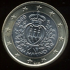 1 euro San Marino 2009
