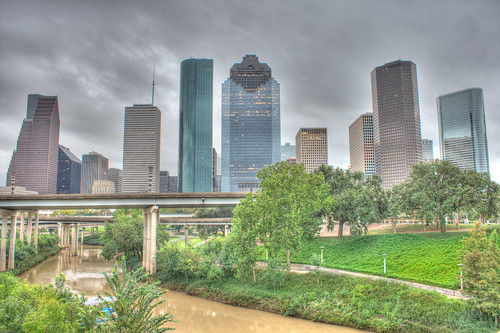 Houston Downtown Evening HDR