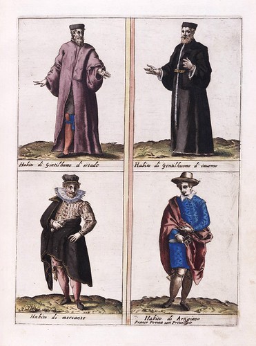 011- Vestimentas distintos personajes venecianos-Habiti d’hvomeni et donne venetiane 1609