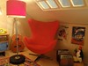 Vespa posters and Arne Jacobsen egg chair