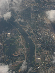 Red River Between Shreveport and Bossier City, Louisiana (including CenturyTel Center)
