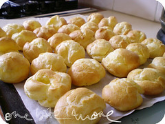 baked choux puffs