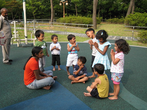 kids' activity at the park