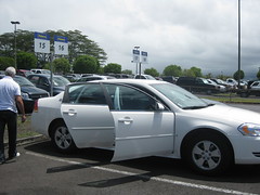 Hilo airport - our new rental - another Impala