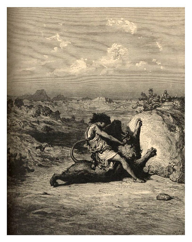 005-Samson matando al leon-Gustave Doré