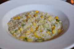 Harrison's green and yellow courgette risotto with parmesan